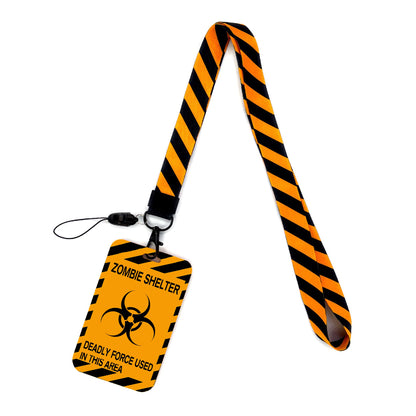 Vintage Tape ID Card Holder with Hanging Rope – Mobile Phone & Chest Card Lanyard