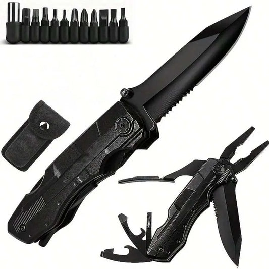 Multifunctional EDC Pliers Tool - Portable Multi-Head Folding Utility Tool for Outdoor & Home Maintenance