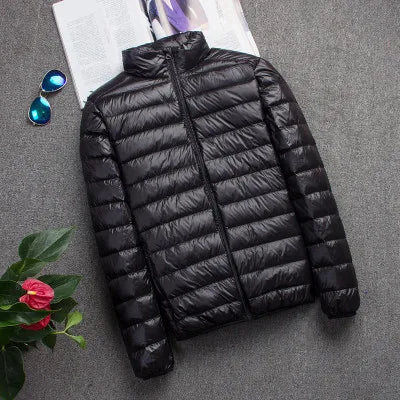 Men's Autumn & Winter Down Jacket – Fashion Hooded Slim Fit, Super Light & Warm Coat