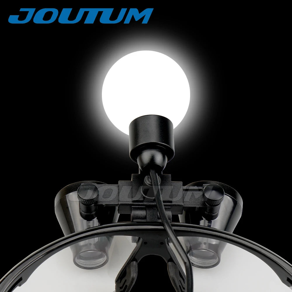 3.5X/2.5X Binocular Dental Loupe – Surgical Magnifier with LED Headlight for Medical Operations