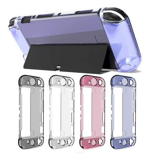 Transparent Protective Case for Nintendo Switch OLED — PC Shell Cover for Switch OLED Console