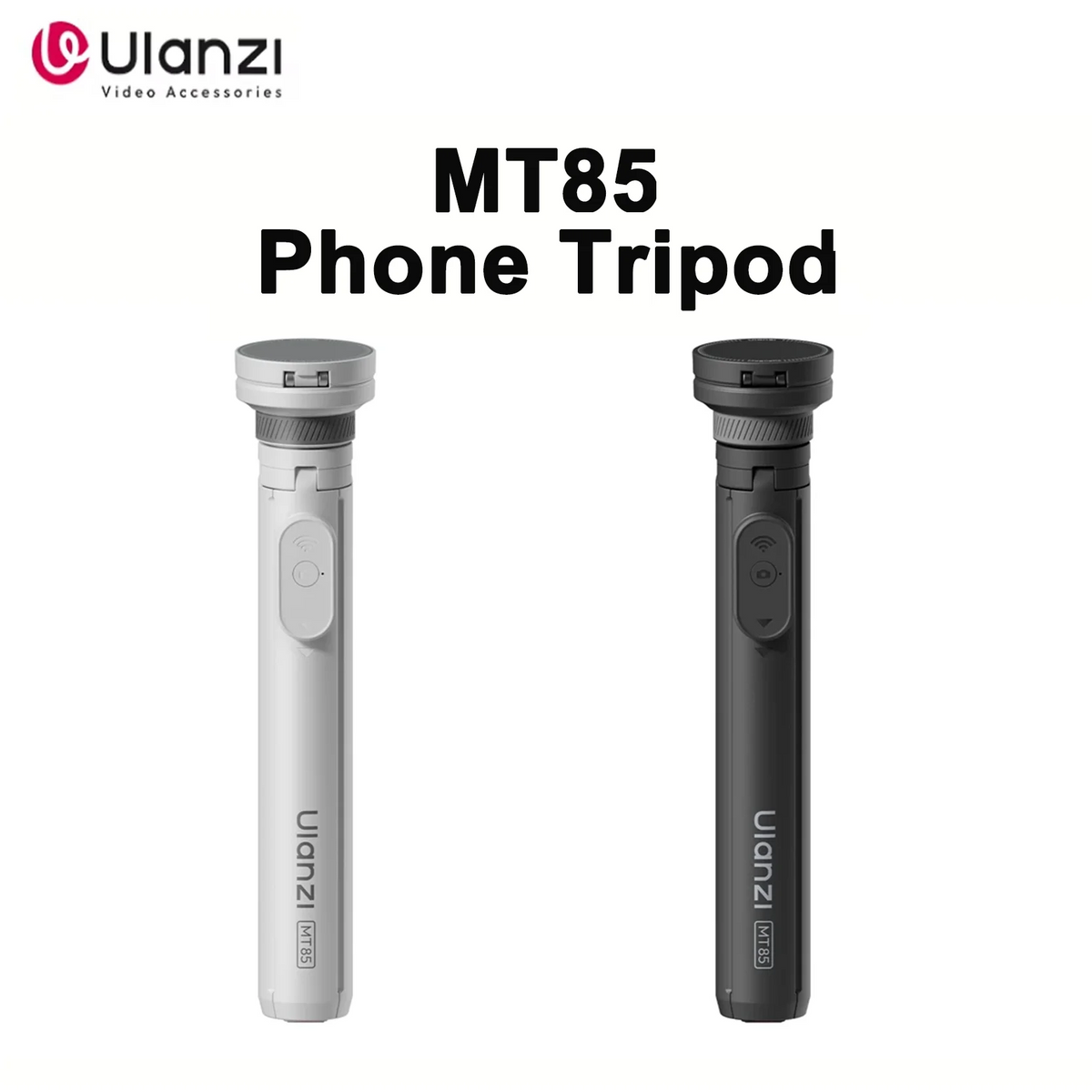 Ulanzi MT85 MagSafe Magnetic Phone Tripod - Dual-Sided Magnetic Selfie Stick with Wireless Remote for Travel & Outdoor Photography