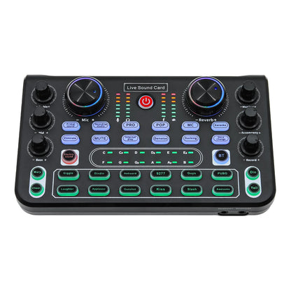 X60 Professional Sound Card Mixer - English Version Audio Interface for Karaoke, KTV Singing, Broadcasting & Studio Recording