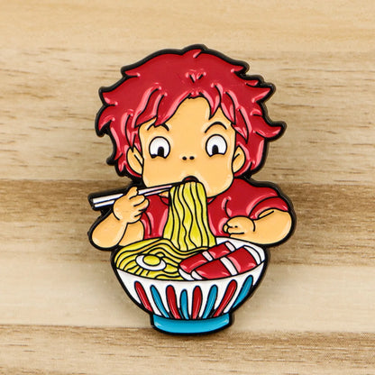Cute Anime Enamel Pin Set - 2PCS Brooch Badges for Backpacks, Hats, Lapels & Cosplay Accessories