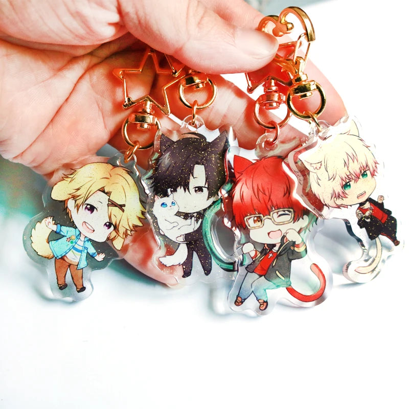 Personalized Acrylic Keychain - Custom Cartoon, Anime & Photo Hologram Key Ring Charm