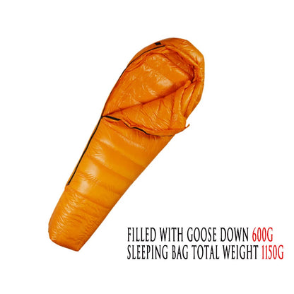 Ultralight Goose Down Sleeping Bag - Warm Adult Camping & Hiking Travel Sleeping Bag