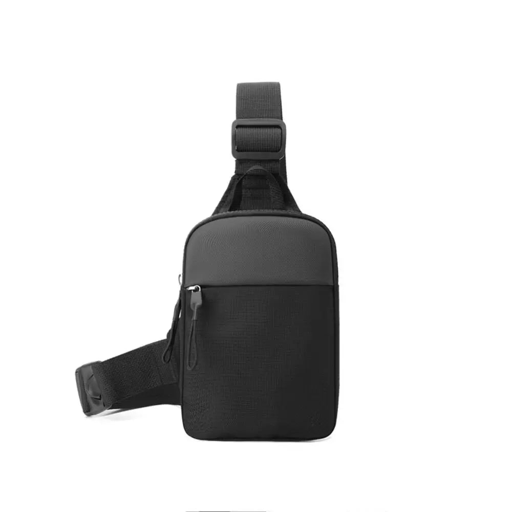 Men’s Small Canvas Chest Bag – Fashion Mini Crossbody Shoulder Sling Bag for Sport & Phone