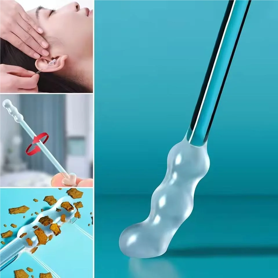 Reusable Earwax Removal Swabs - Sticky Soft Ear Cleaning Picks for Gentle Ear Care, Safe Tool for All Ages