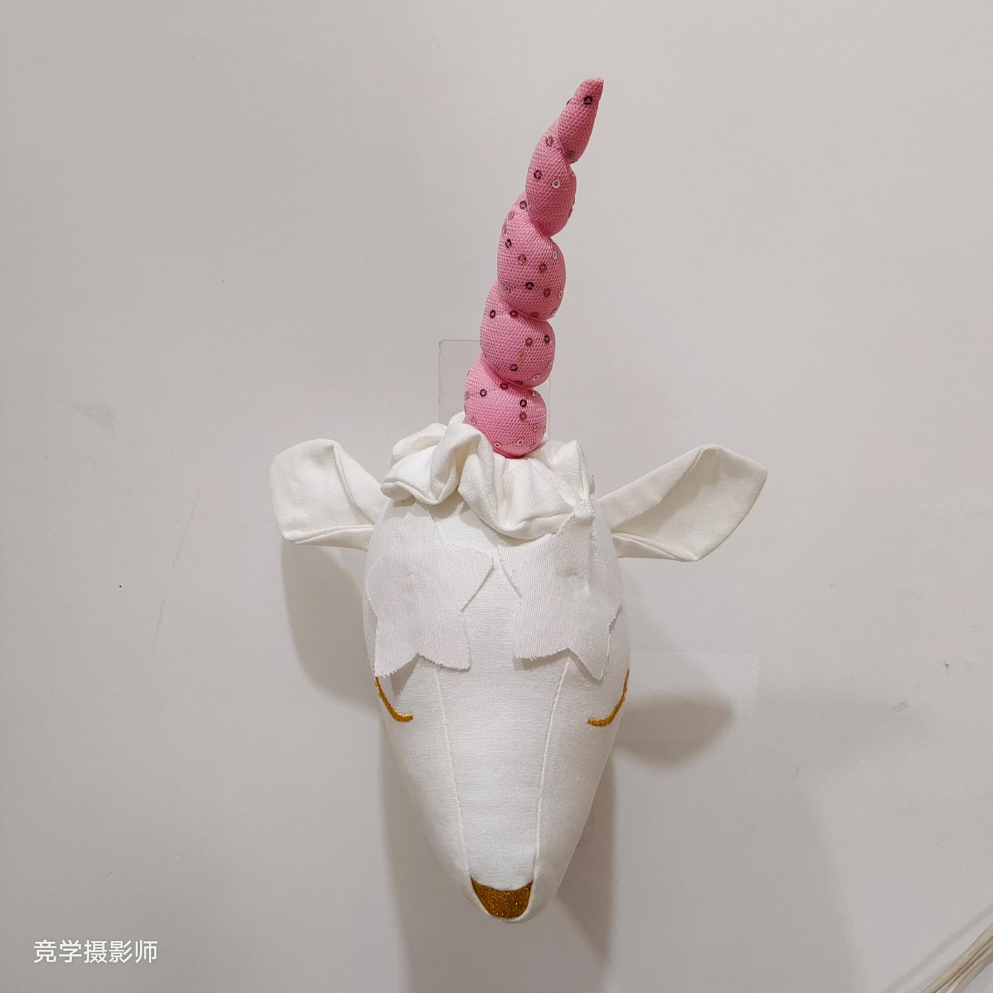 Handmade 3D Felt Animal Heads — Elephant & Swan Wall Hanging Decor for Nursery & Kids’ Bedroom
