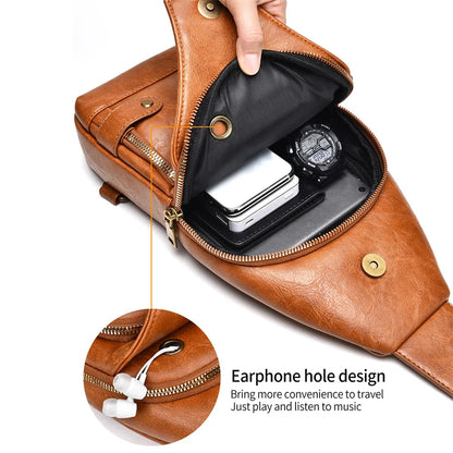 Waterproof Summer Crossbody Chest Bag for Couples – Unisex Small & Breathable Backpack