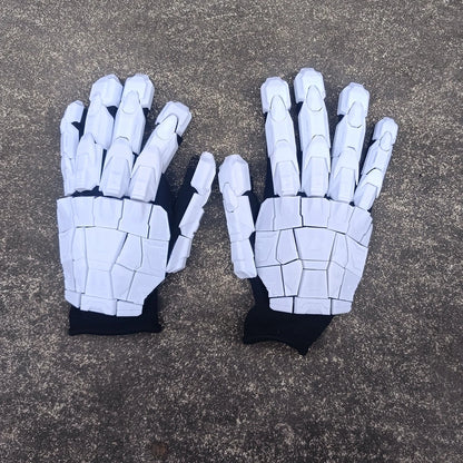 3D Printed Gothic Mechanical Gloves - Handmade Punk Techwear Cosplay Hand Armor