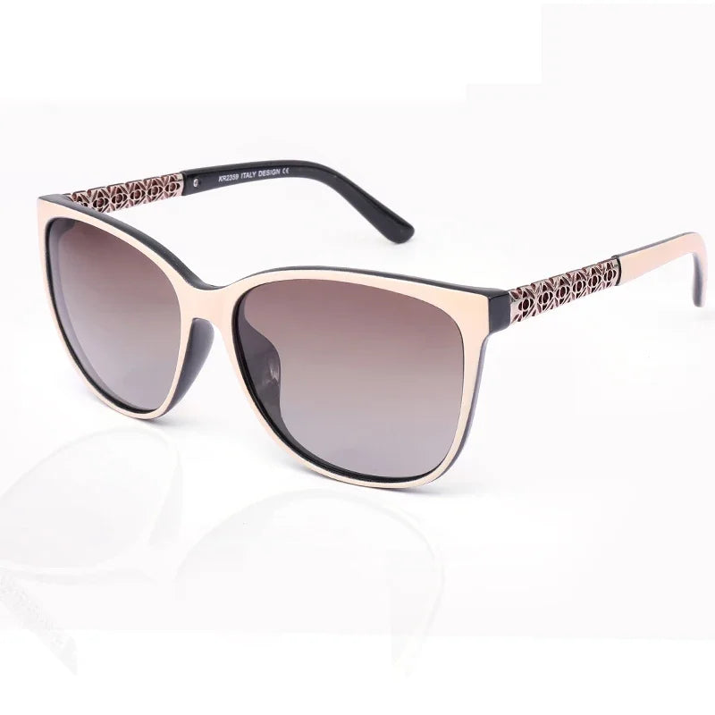 TR Memory Frame Polarized Sunglasses for Women – UV400 Protection Fashion Eyewear with Stylish Lightweight Design for Outdoor Wear