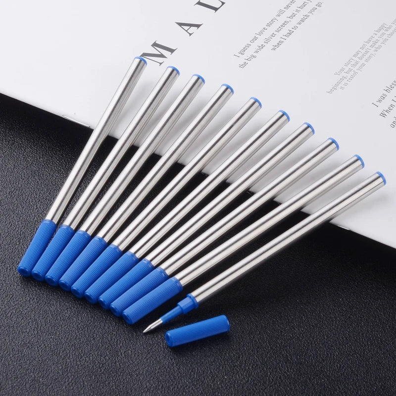 High-Quality Stainless Steel Ballpoint Pen – Business Signing Pen with Replaceable Refill for Office & School
