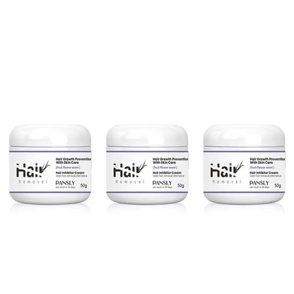 50g Hair Removal Cream - Permanent Hair Growth Inhibitor for Beard, Legs, Body & Armpits - Painless Depilatory Cream