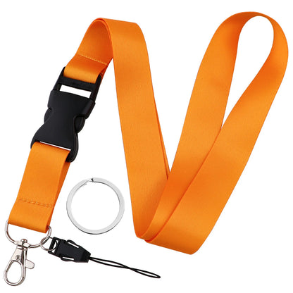 Mobile Phone Lanyard - Solid Color Neck Strap for Phone, ID Card, Keys & Key Ring Accessories