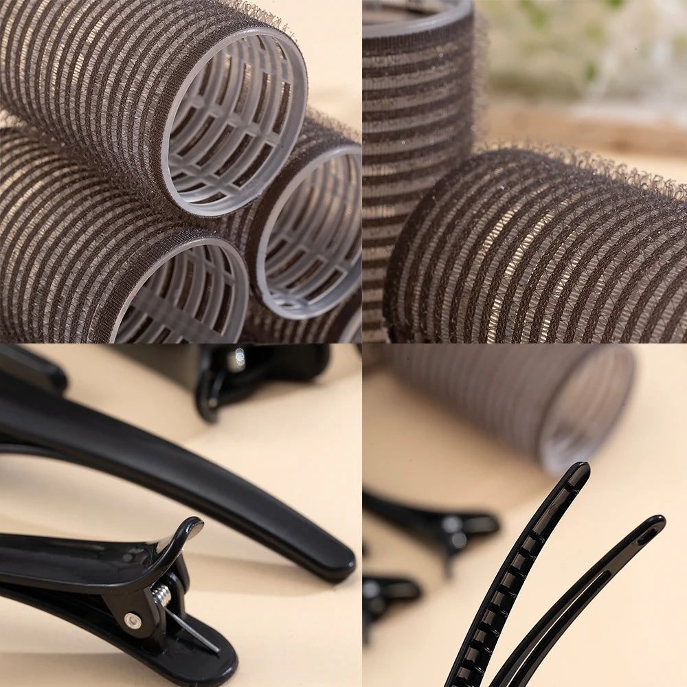 24-Piece Self-Grip Hair Rollers - Heatless Curlers for Volume, Bangs & Easy Styling