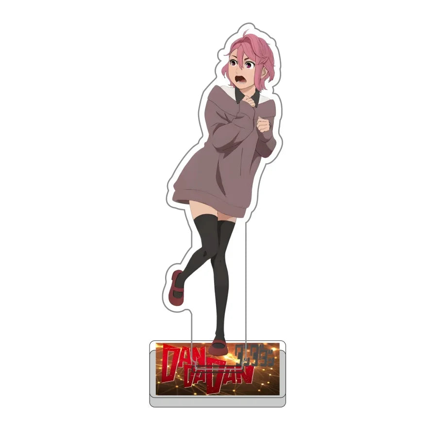 Anime Dandadan Momo Acrylic Keychain Stand – 15cm Cosplay Figure Display Plate for Bag Decoration, Fan Gift & Collectible Ornament
