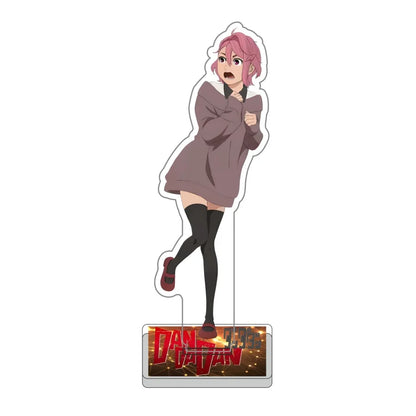 Anime Dandadan Momo Acrylic Keychain Stand – 15cm Cosplay Figure Display Plate for Bag Decoration, Fan Gift & Collectible Ornament