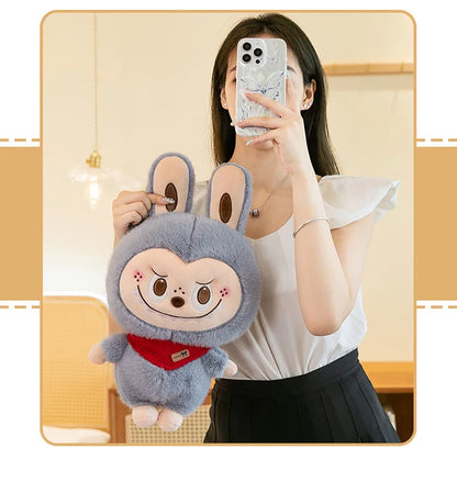 Rabbit Labubu Plush Toy — Cute Cartoon Soft Doll Pillow for Kids Gifts