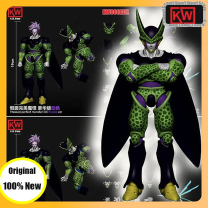 KW Studio Dragon Ball Z Cell Figures – Masked Perfect Monster DX Blue & Purple Ver KW006ADX/KW006BDX Anime Action Figure Toys & Gifts