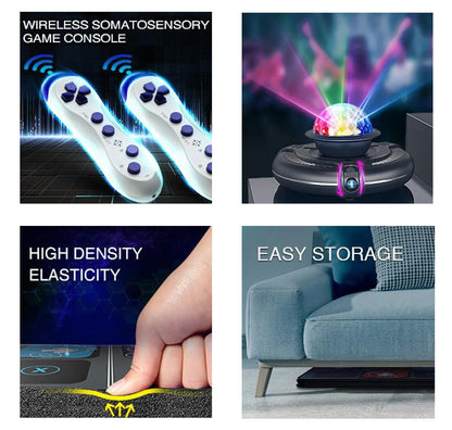 Dance Mat Game — Wireless Folding Fitness & Music Carpet for TV/PC | Anti-Slip Double Controller Family Sports Game