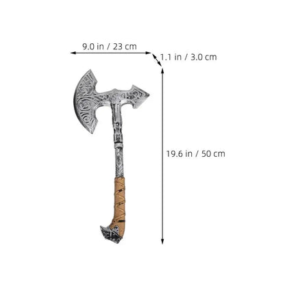 Halloween Retro Axe Prop – Fake Axe for Cosplay, Carnival, Masquerade, Party Decoration & Photo Props