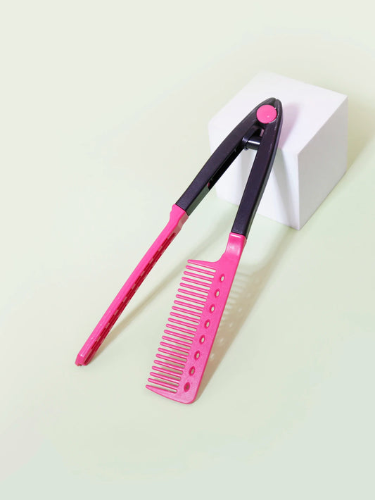 Flat Comb Straight Hair Salon Brush – V-Shaped Styling Comb, Hair Straightener for Beauty & Smooth Hair