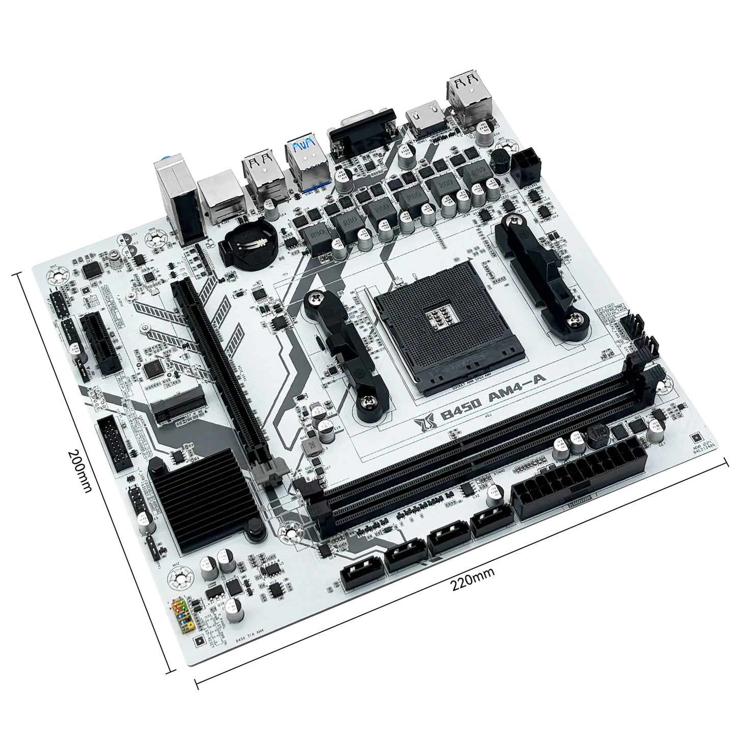 MACHINIST B450 AM4 Motherboard – Dual-Channel DDR4, M.2 NVMe, Ryzen 5500/5600/5600G Support
