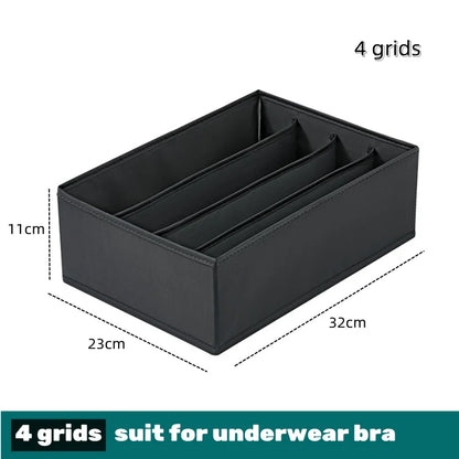 Underwear & Socks Organizer Box – Drawer Dividers for Bras, Pants, Scarves, Ties, Jeans, and Clothing Storage