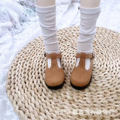 60CM BJD Doll Shoes - PU Leather Single Sandals Accessories for 1/3 Scale Dolls