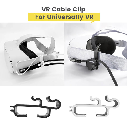 VR Cable Clamp Buckle – Data Line Fixer & Earphone Cord Clip for Oculus Quest 2 / Pico Neo 3, VR Strap Accessory