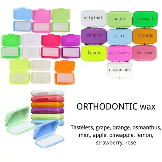 Fruit Flavored Orthodontic Relief Wax for Braces – 5 Scent Dental Protection Wax for Lips & Gums