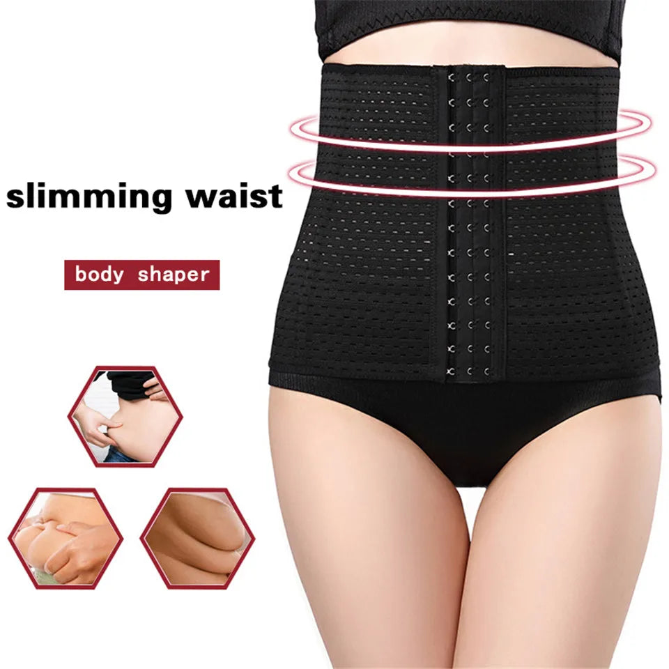 Colombian Mesh Waist Trainer Girdle for Women – Bustier Shapewear for Belly & Waist Control