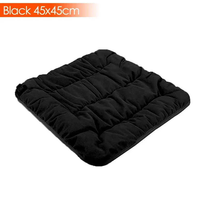 USB Heated Seat Cushion - 3-Speed Adjustable Electric Heating Pad for Home, Car, Office & Pets (45 × 45cm)