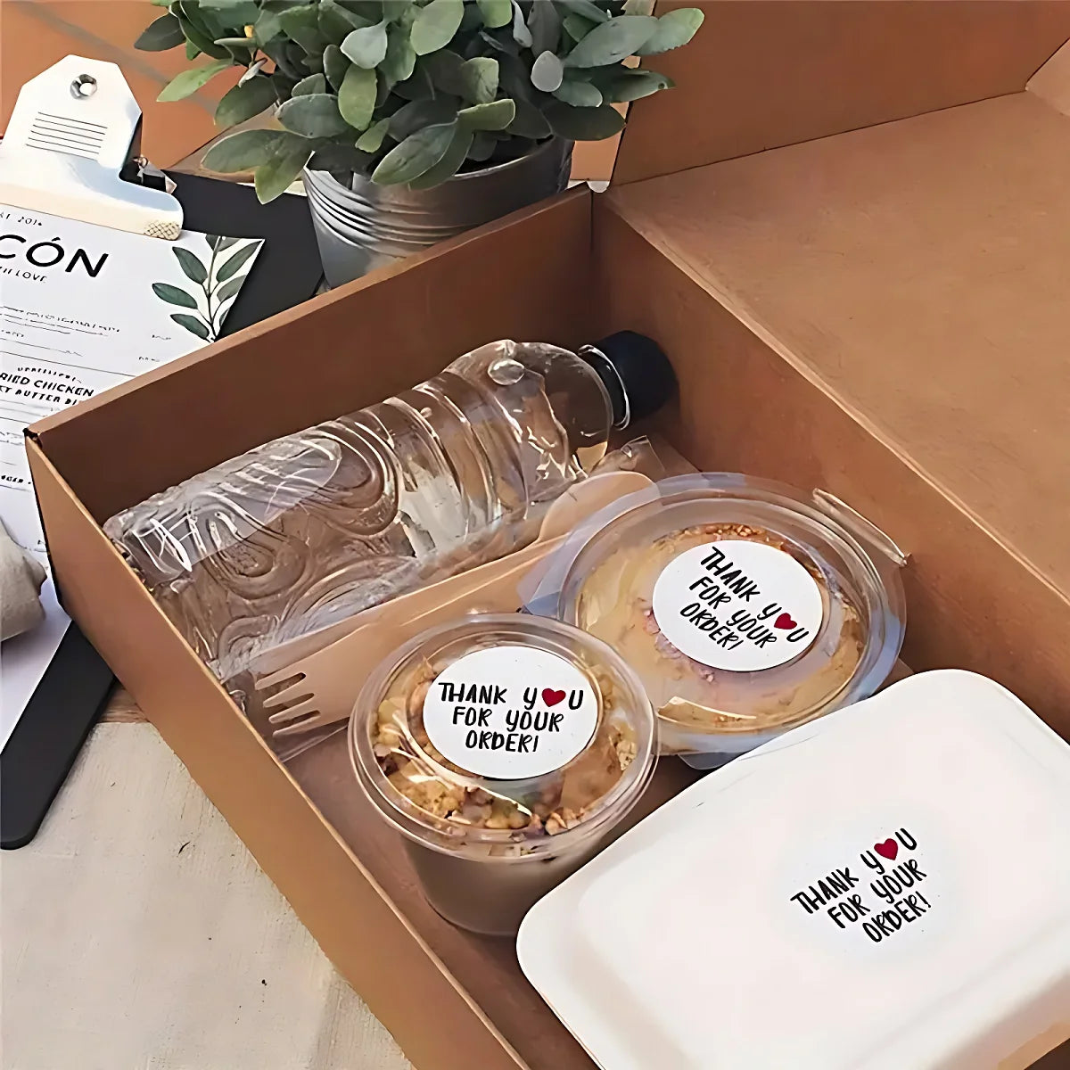 500pcs Thank You for Your Order Stickers - DIY Small Business Packaging, Online Store Shipping and Packing Labels