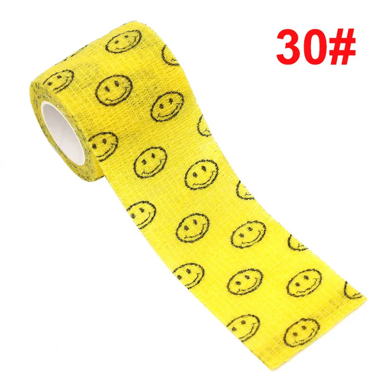 Animal Print Self Adhesive Elastic Bandage - 4.5m Sports Wrap Tape for Joints, Fingers & Pets