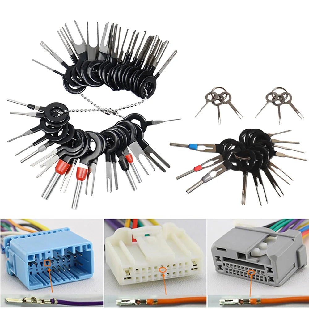 11/18/26-Pcs Car Terminal Removal & Repair Tool Kit – Electrical Wiring Crimp Connector Pin Extractors for Automotive Plugs