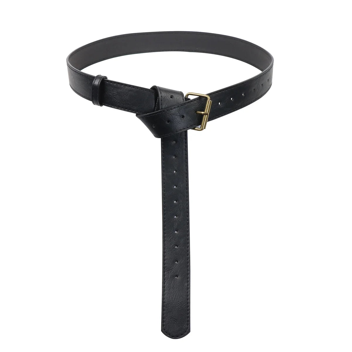 Renaissance Leather Cosplay Belt – Medieval Wizard Waist Bag with Alchemy Bottle, Cork Stopper & Copper Coin