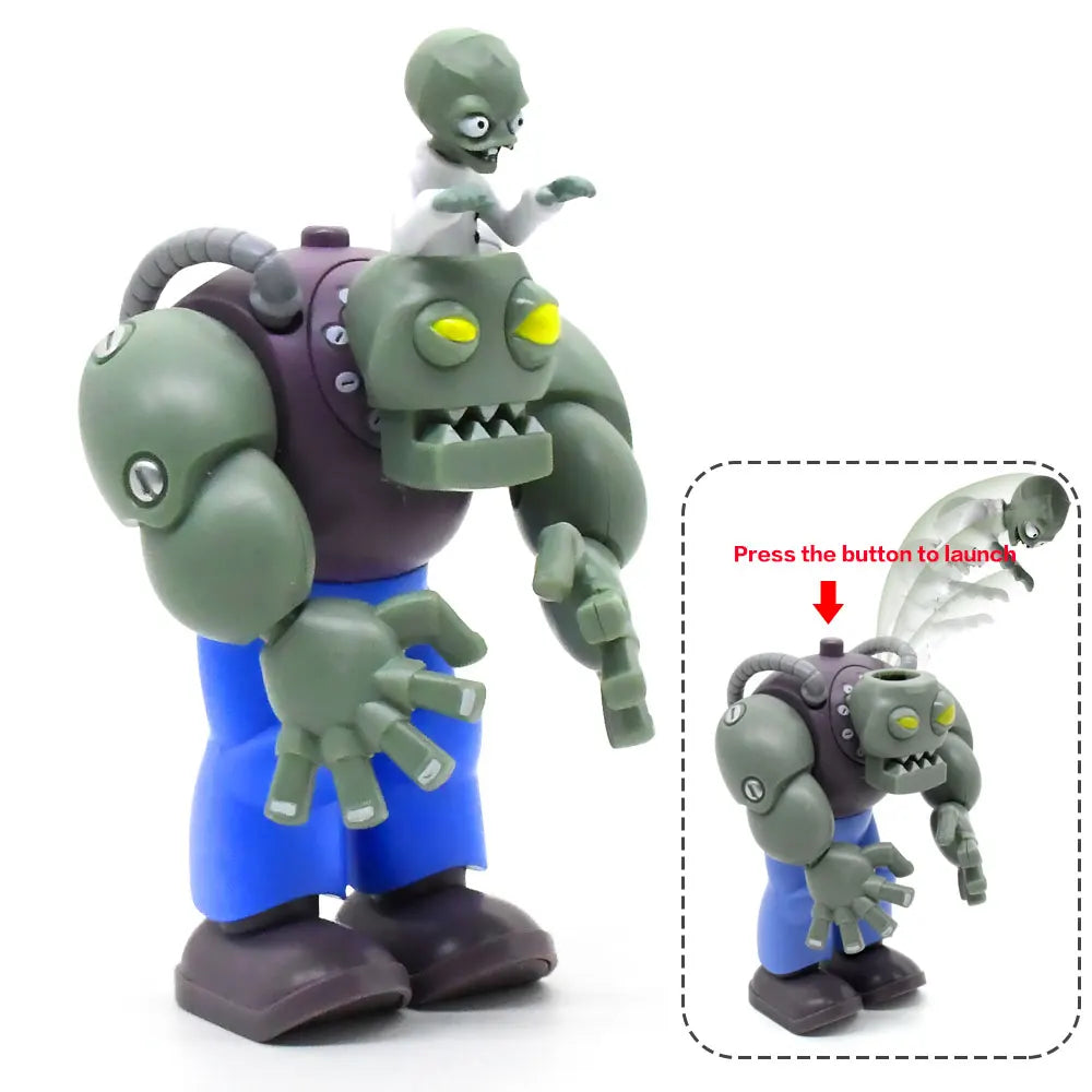 Plants vs Zombies Pea Shooter Action Figure — PVZ Boss Toy Doll Shooting Dave Allstar Gift for Kids