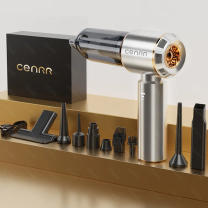 CENRR 360000PA Mini Cordless Car Vacuum Cleaner – Powerful Handheld Portable Wireless Cleaning Machine