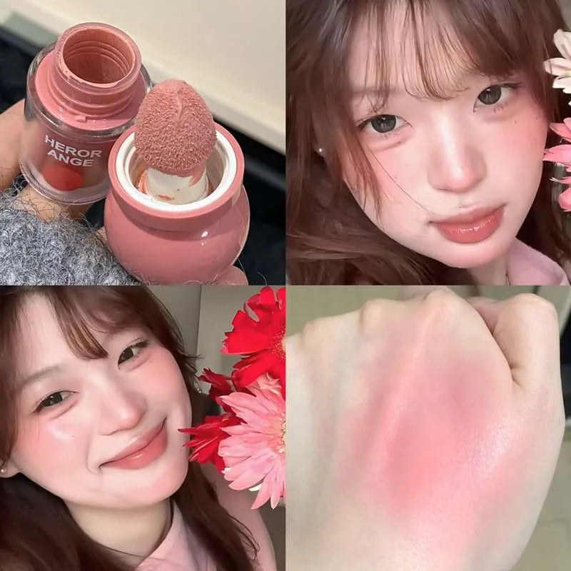 Herorange Dewy Liquid Blush - Blendable, Waterproof Radiant Cheek Tint for Everyday Makeup and Special Occasions
