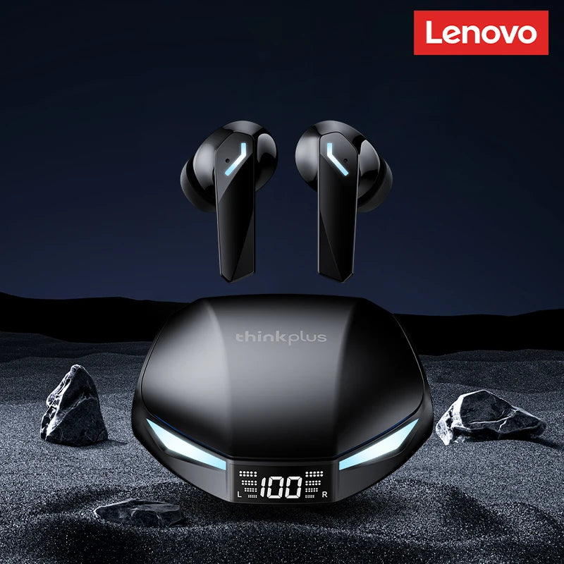 Lenovo GM2 PRO MAX Wireless Earbuds – Bluetooth 5.4, LED Display, Waterproof, Low Latency Gaming Headset