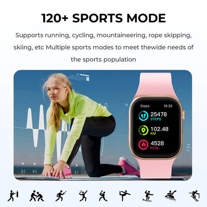 SIMSONLAB Smartwatch — Bluetooth Call, Music & Camera Control, Heart Rate Monitor, Multi-Sport Modes for Men & Women, Android & iOS