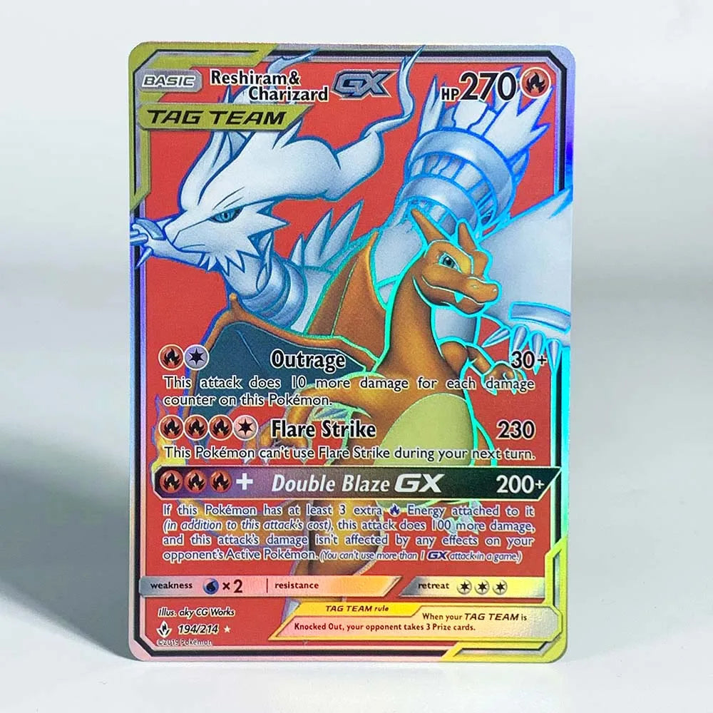 Pokemon Ancient Mew Collection Card – Classic Limited Anime Cards, Zekrom, Reshiram, Victini Holographic Proxy, Gift Toy
