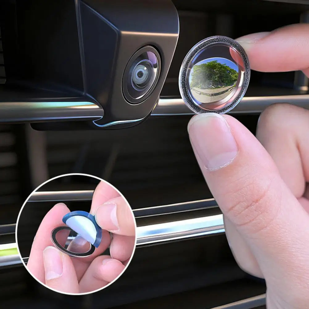 4-Piece Car Camera Lens Guards - 360° Panoramic Camera Anti-Scratch & Dust Protection Covers with 2 Hooks