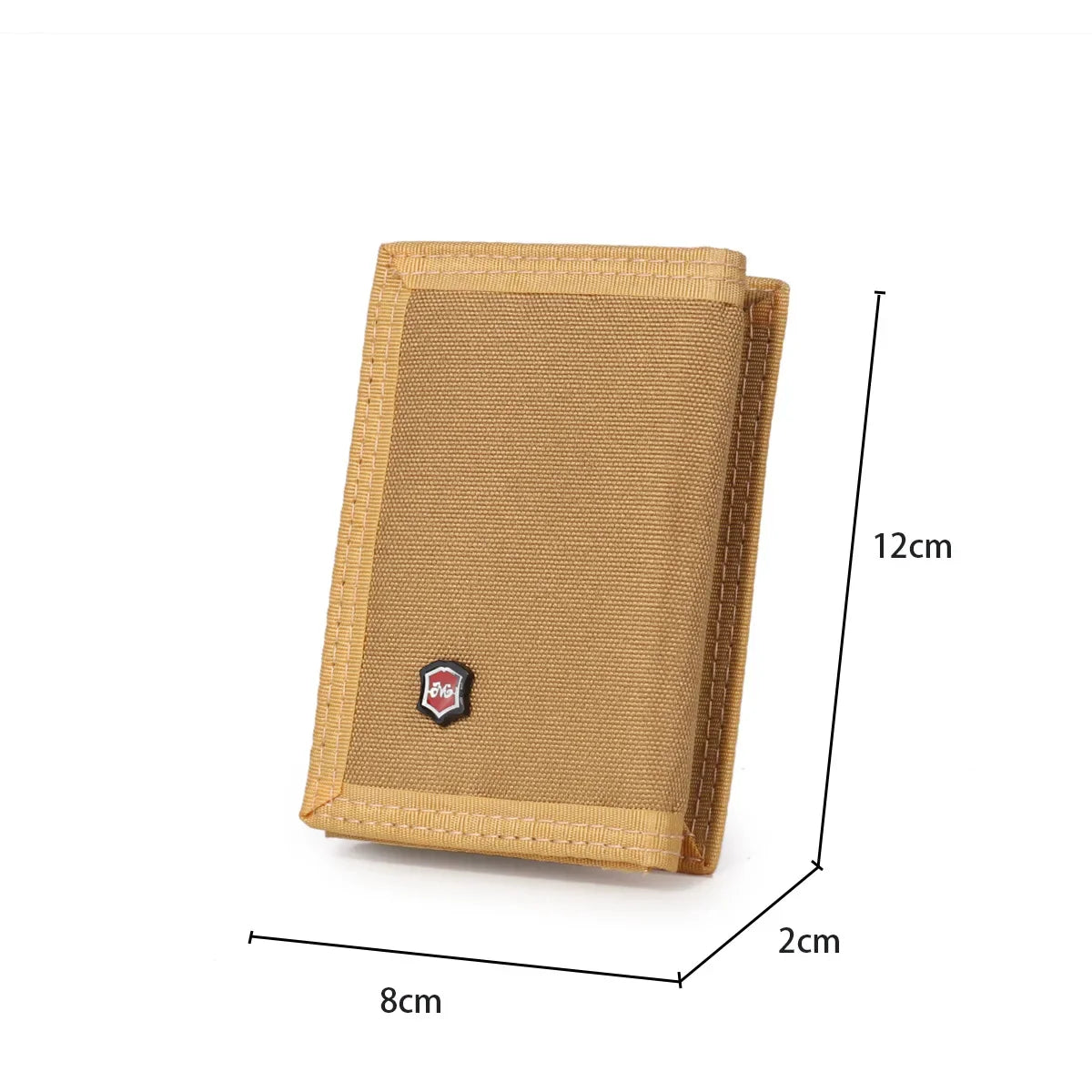 Men's Korean Tri-Fold Coin Purse – 5 Colors, Slim Canvas Wallet, Multifunctional Card Holder