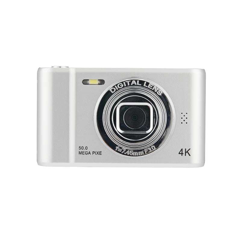 4K Digital Camera – 50MP Travel Selfie Camera with HD Zoom, 2.4-inch Screen, Mini Retro Cam for Kids & Beginners