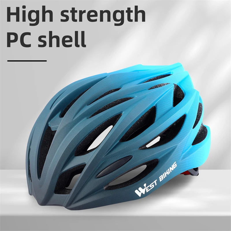 WEST BIKING Ultralight Cycling Helmet - Integrally Molded MTB & Road Bike Racing Helmet for Men & Women, Bicycle Safety Cap