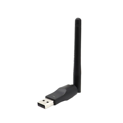 150Mbps USB WiFi Adapter with Antenna – 2.4GHz Wireless Network Dongle, Ralink MTK 7601 Chipset for Laptop & PC