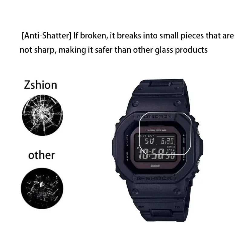9H Tempered Glass Screen Protector for Casio G-Shock - Ultra-Thin Protective Glass for DW-5035, DW-5600, GW-B5600 and GW-M5600